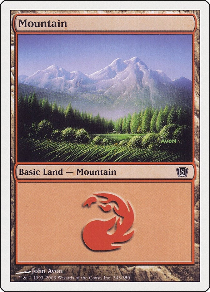 Image for Mountain (343) (343) [8th Edition] - Magic: The Gathering