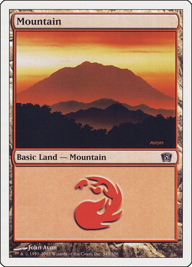 Image for Mountain (345) (345) [8th Edition] - Magic: The Gathering