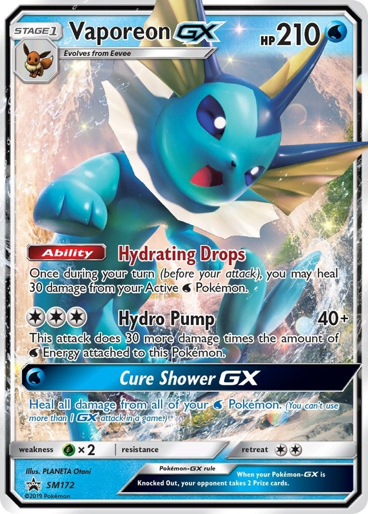 Image for Vaporeon GX - SM172 (SM172) [SM Promos] - Pokemon