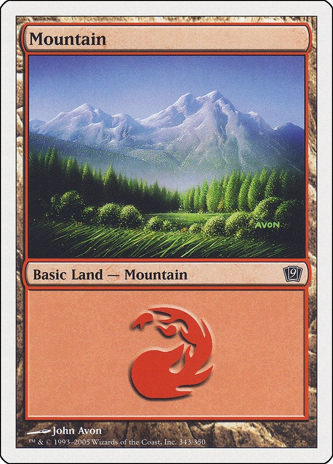 Image for Mountain (343) (343) [9th Edition] - Magic: The Gathering