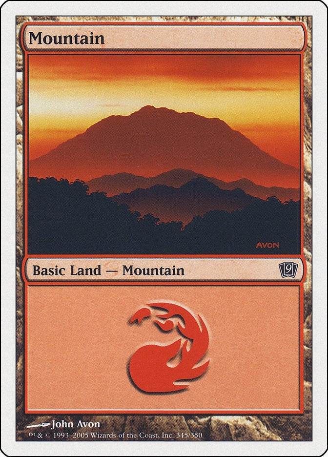 Image for Mountain (345) (345) [9th Edition] - Magic: The Gathering