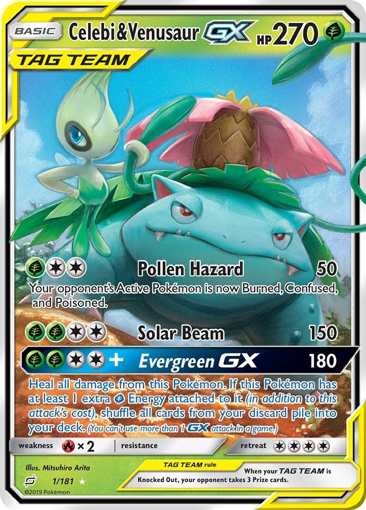 Image for Celebi & Venusaur GX (1/181) [SM - Team Up] - Pokemon