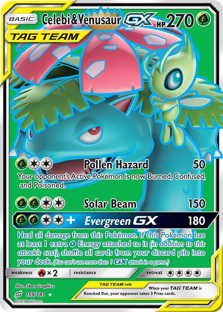 Image for Celebi & Venusaur GX (Full Art) (159/181) [SM - Team Up] - Pokemon