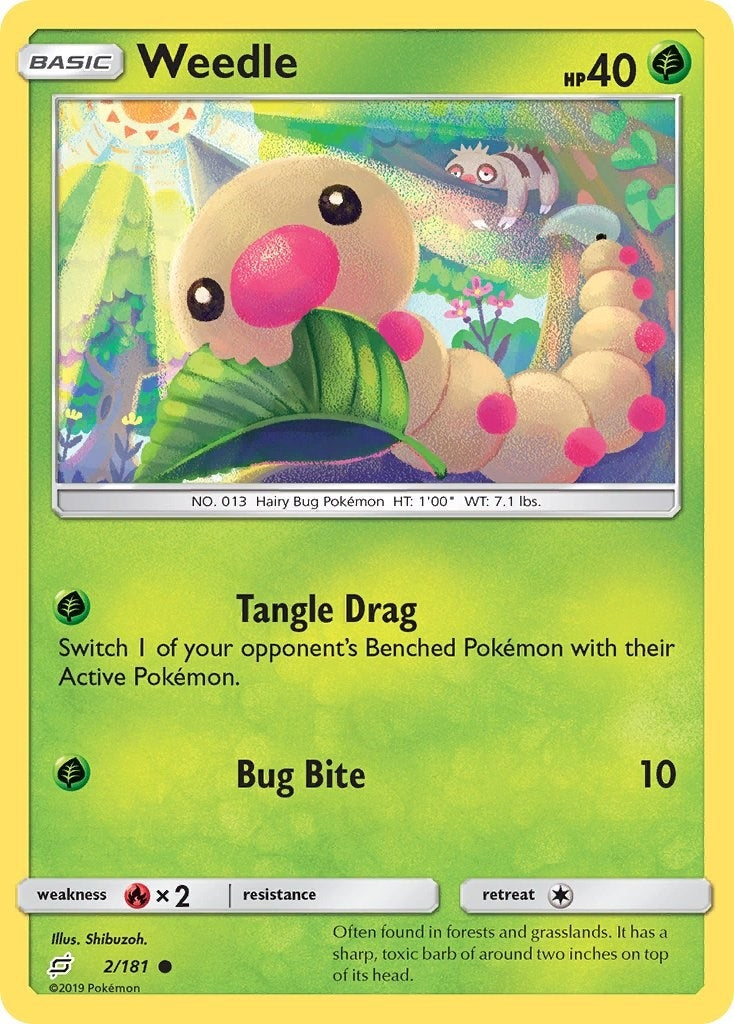 Image for Weedle (2) (2/181) [SM - Team Up] - Pokemon