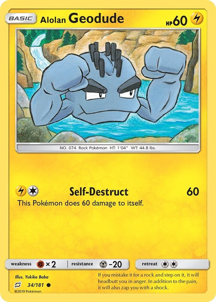 Image for Alolan Geodude (34) (34/181) [SM - Team Up] - Pokemon