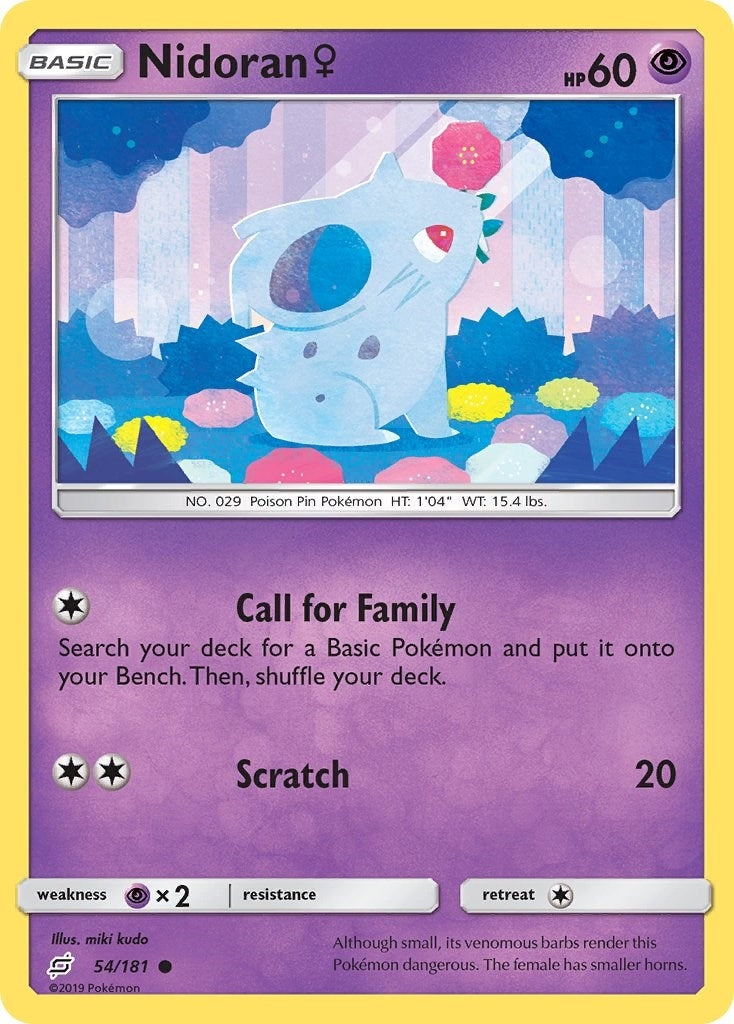 Image for Nidoran F (54/181) [SM - Team Up] - Pokemon