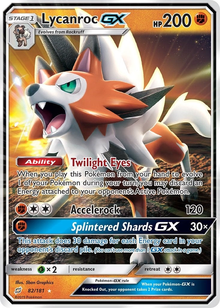 Image for Lycanroc GX (82/181) [SM - Team Up] - Pokemon