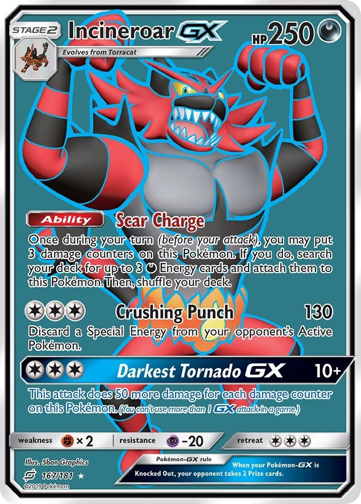 Image for Incineroar GX (Full Art) (167/181) [SM - Team Up] - Pokemon