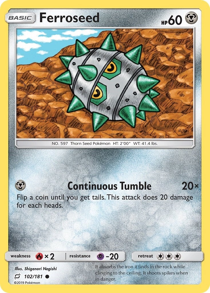 Image for Ferroseed (102/181) [SM - Team Up] - Pokemon