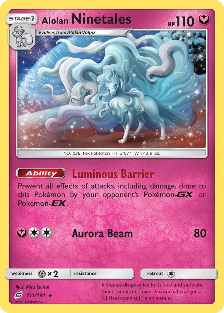 Image for Alolan Ninetales (111/181) [SM - Team Up] - Pokemon