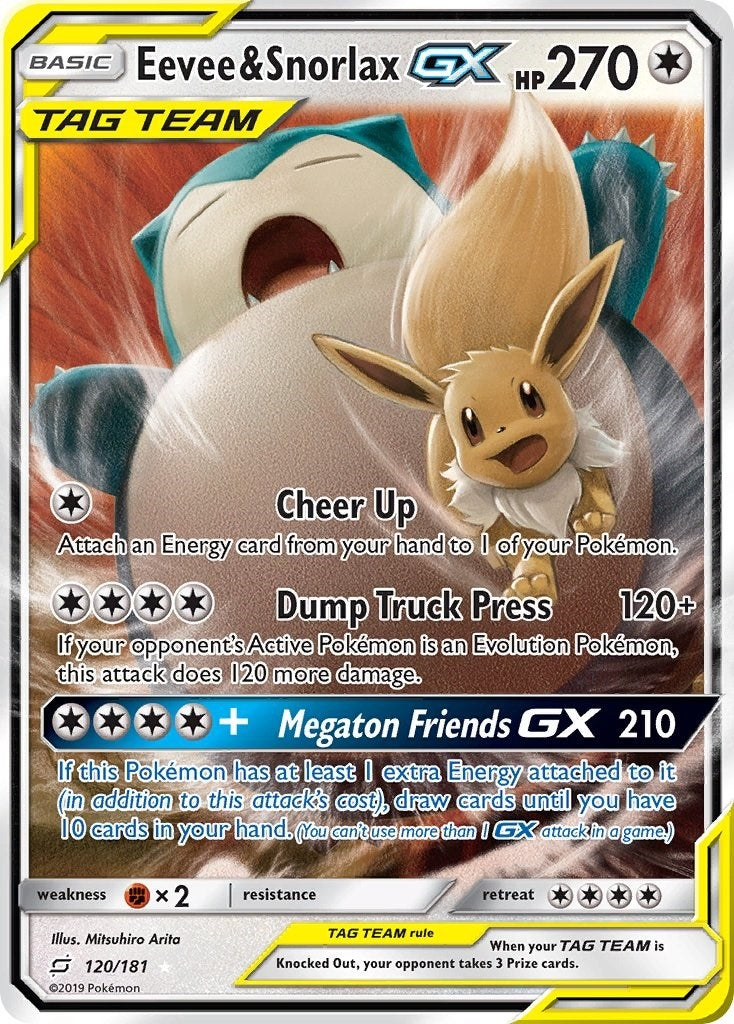 Image for Eevee & Snorlax GX (120/181) [SM - Team Up] - Pokemon