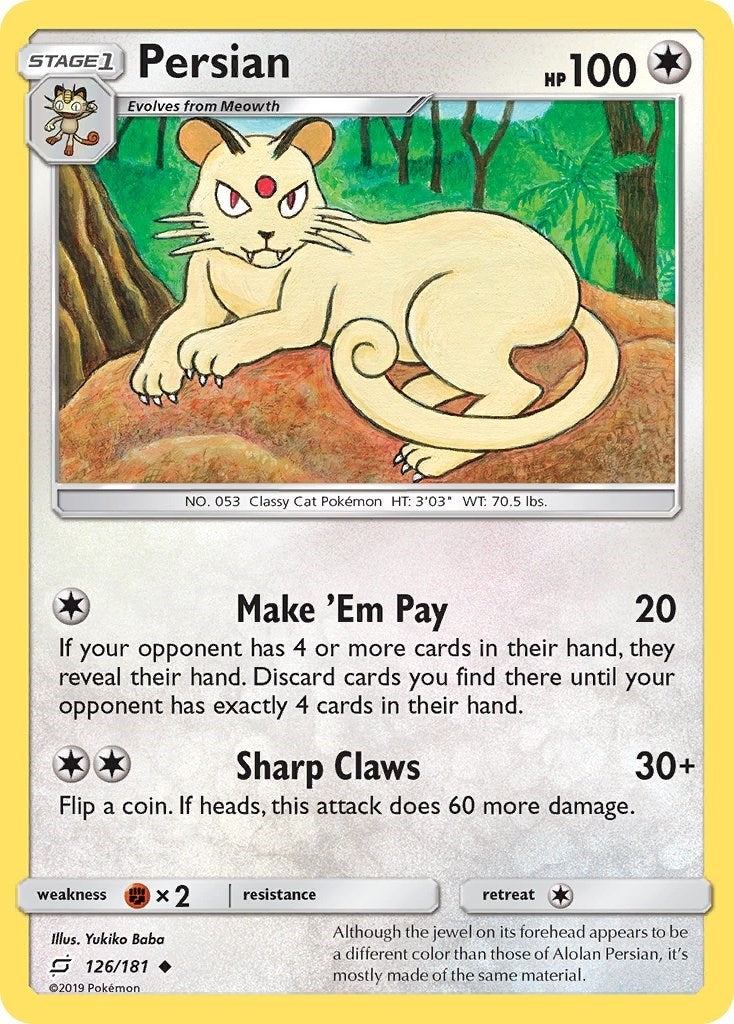 Image for Persian (126/181) [SM - Team Up] - Pokemon