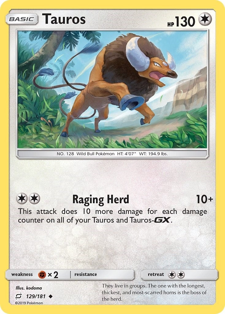 Image for Tauros (129/181) [SM - Team Up] - Pokemon
