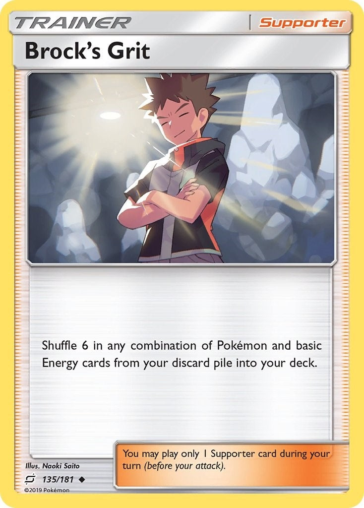 Image for Brock's Grit (135/181) [SM - Team Up] - Pokemon