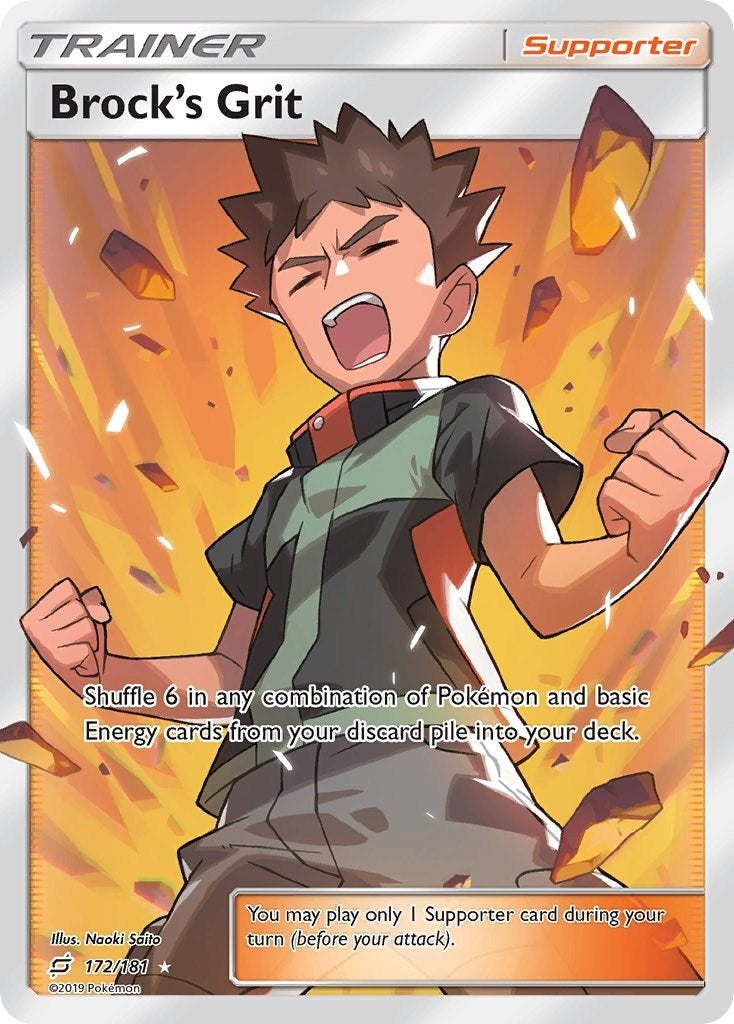 Image for Brock's Grit (Full Art) (172/181) [SM - Team Up] - Pokemon