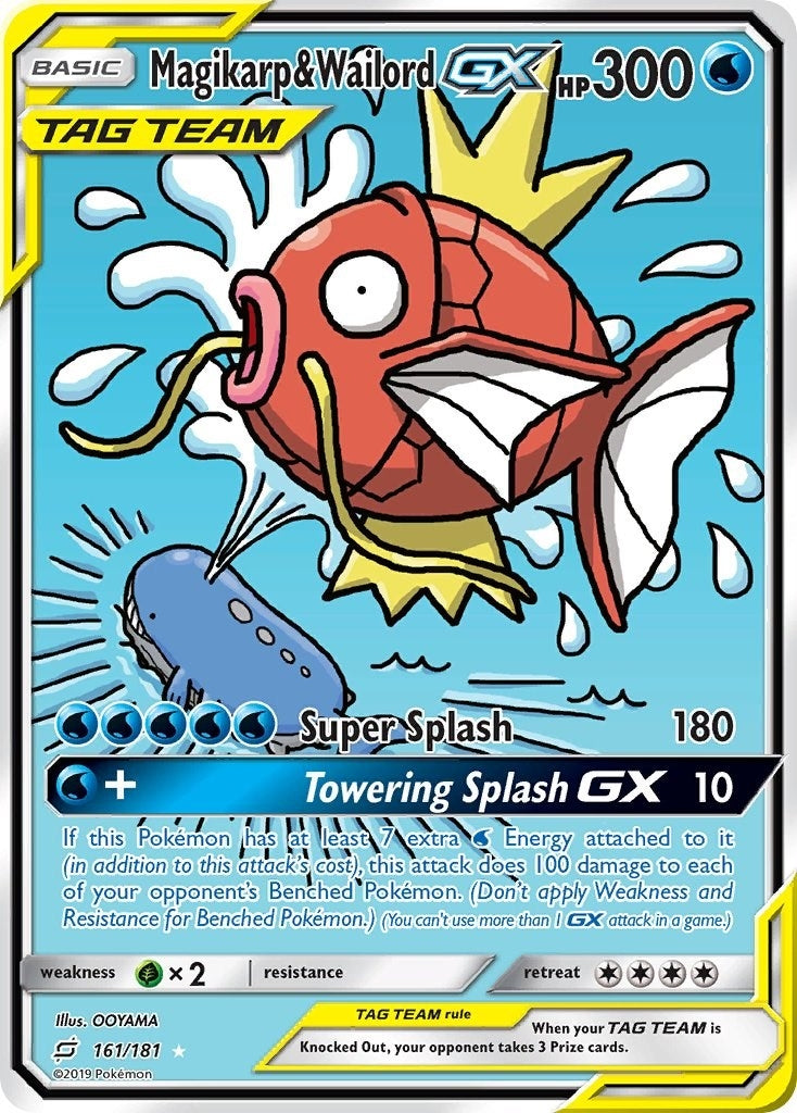 Image for Magikarp & Wailord GX (Alternate Full Art) (161/181) [SM - Team Up] - Pokemon