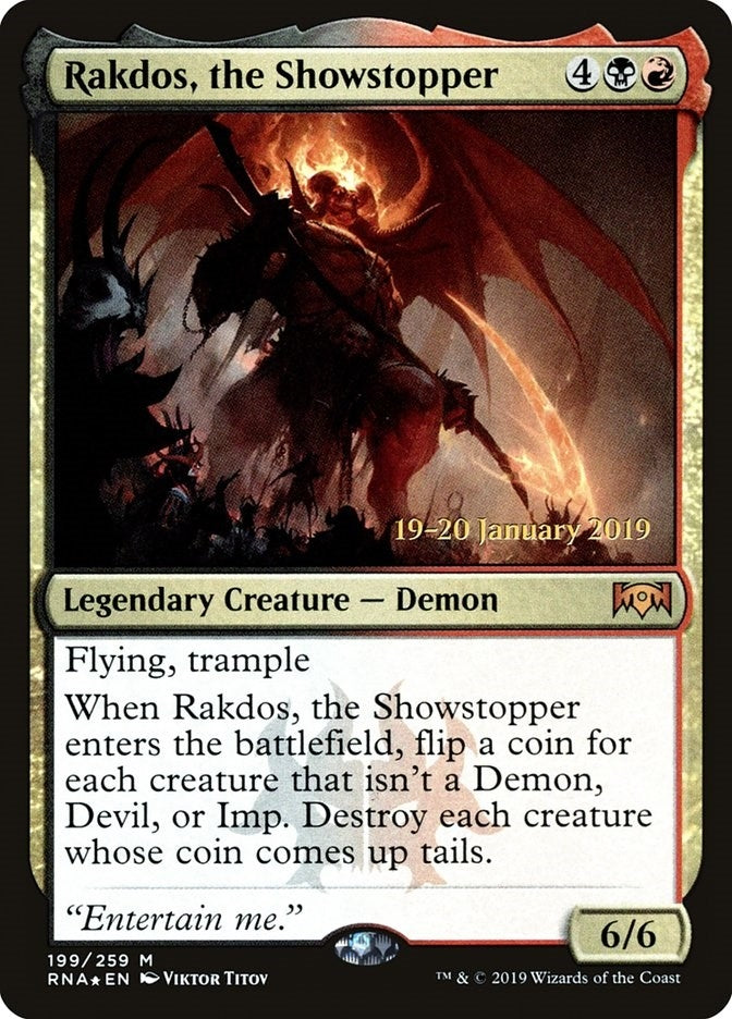 Image for Rakdos, the Showstopper (199) [Prerelease Cards] - Magic: The Gathering