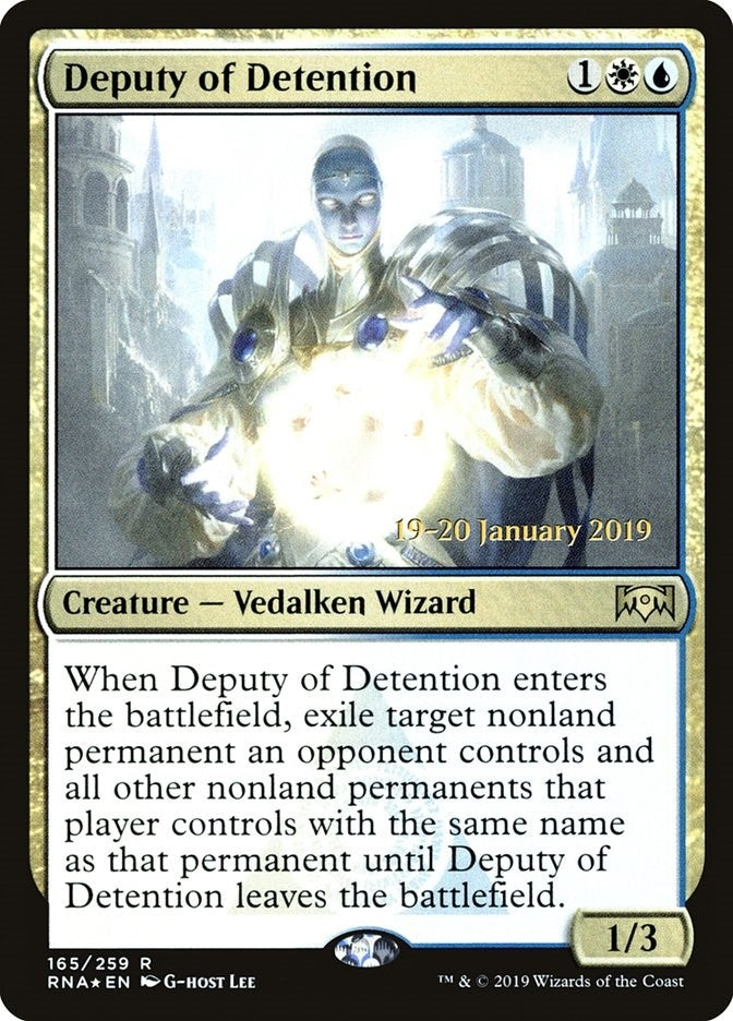 Image for Deputy of Detention (165) [Prerelease Cards] - Magic: The Gathering