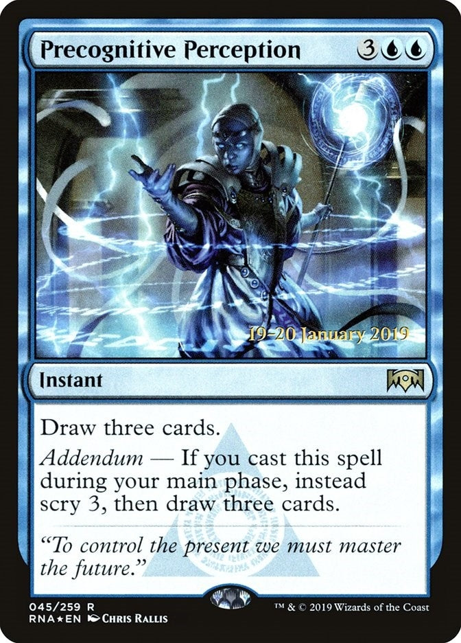 Image for Precognitive Perception (45) [Prerelease Cards] - Magic: The Gathering