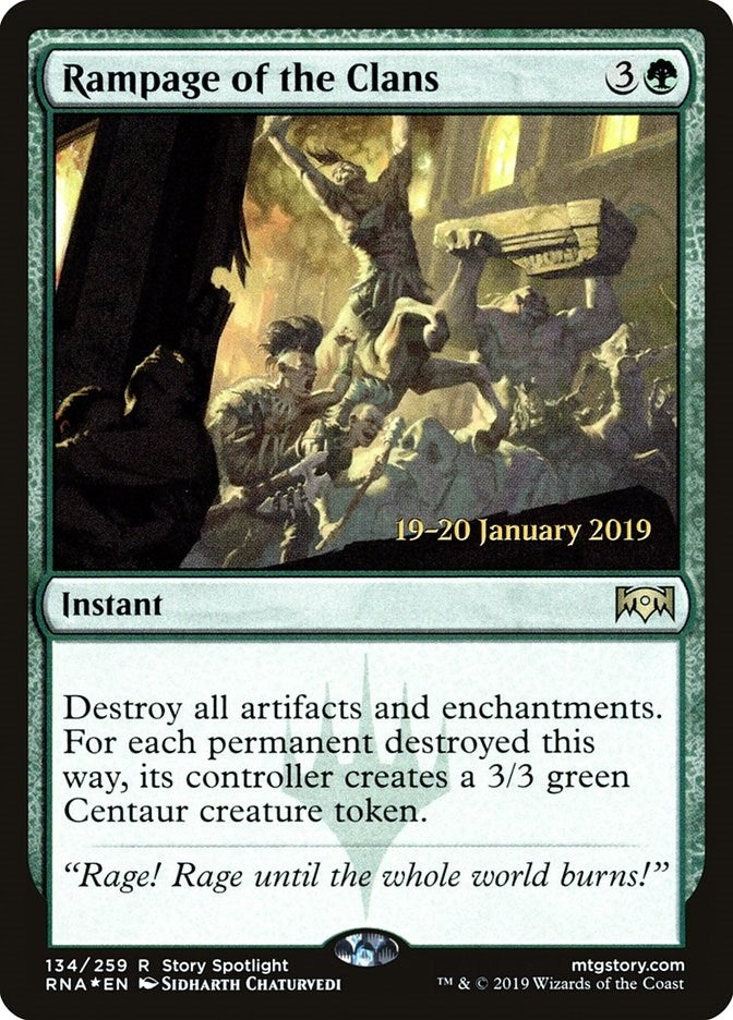 Image for Rampage of the Clans (134) [Prerelease Cards] - Magic: The Gathering