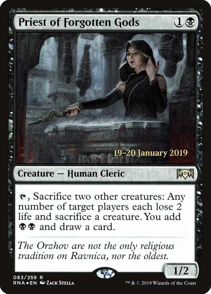 Image for Priest of Forgotten Gods (83) [Prerelease Cards] - Magic: The Gathering