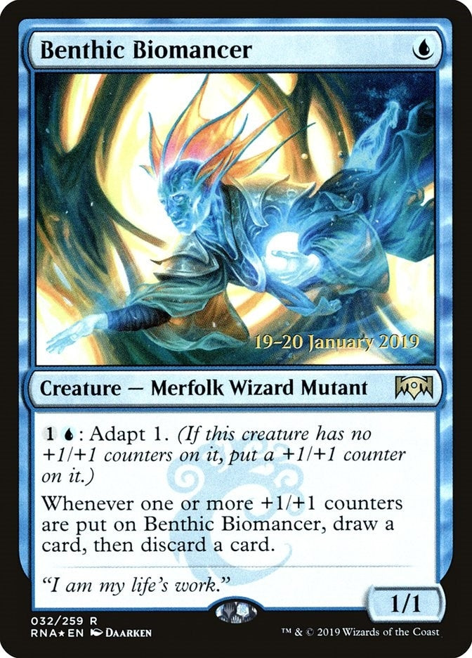 Image for Benthic Biomancer (32) [Prerelease Cards] - Magic: The Gathering
