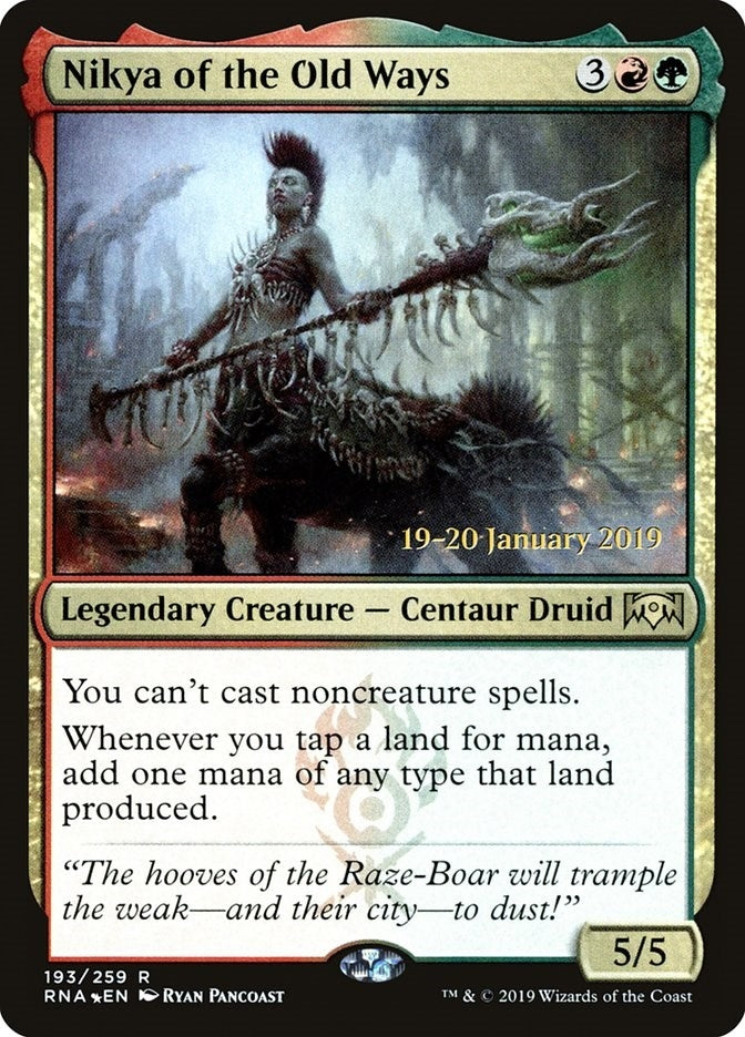 Image for Nikya of the Old Ways (193) [Prerelease Cards] - Magic: The Gathering