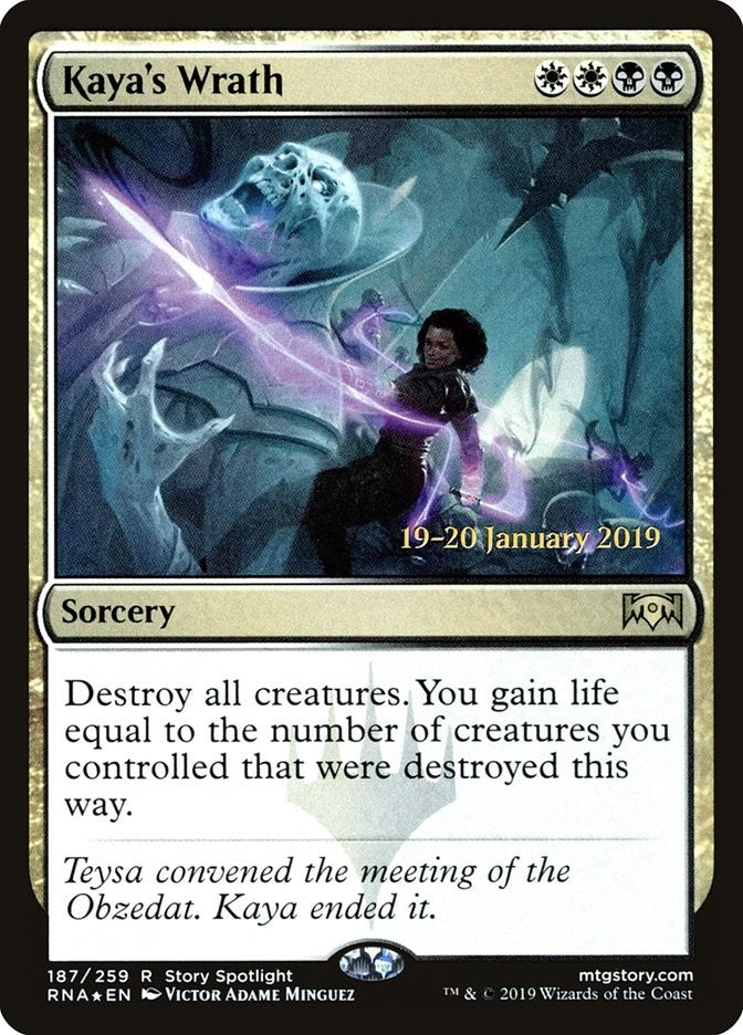 Image for Kaya's Wrath (187) [Prerelease Cards] - Magic: The Gathering