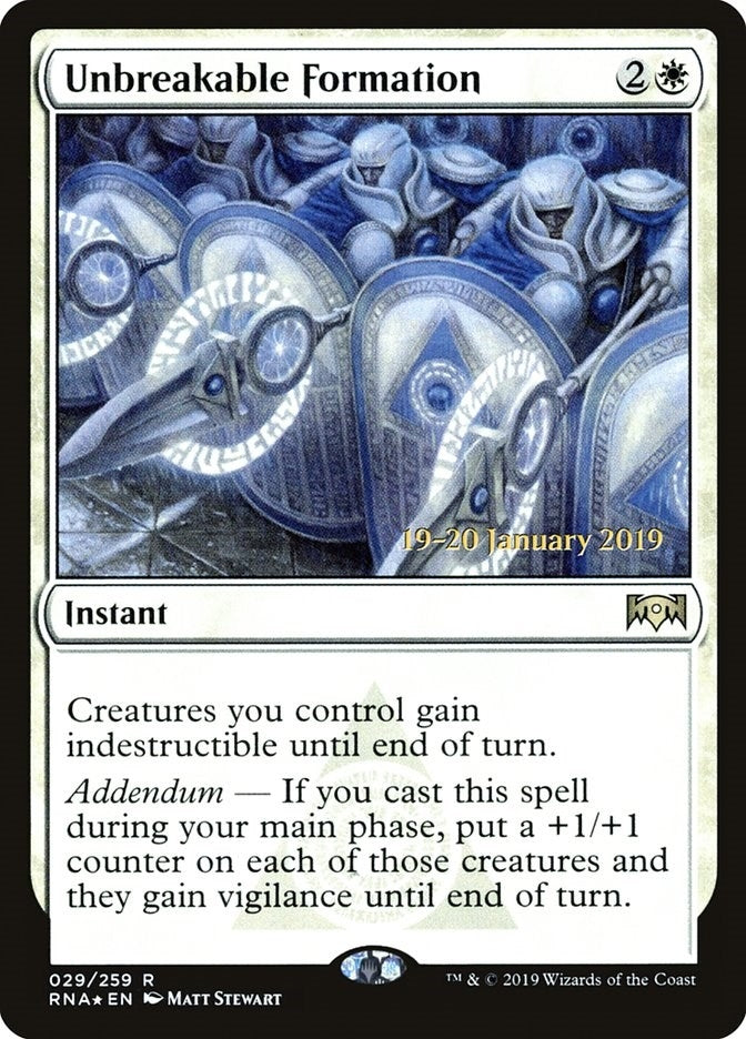 Image for Unbreakable Formation (29) [Prerelease Cards] - Magic: The Gathering
