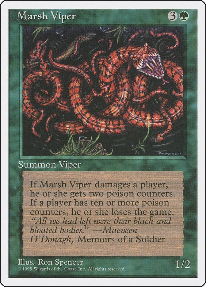 Image for Marsh Viper [Fourth Edition] - Magic: The Gathering