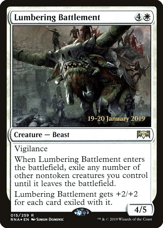 Image for Lumbering Battlement (15) [Prerelease Cards] - Magic: The Gathering