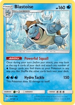 Image for Blastoise - 25/181 (Cracked Ice Holo) (025/181) [Deck Exclusives] - Pokemon