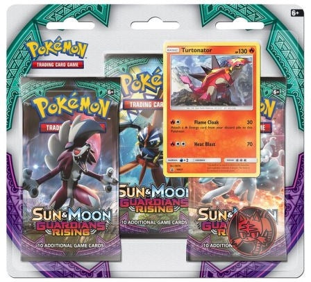 Image for Guardians Rising 3 Pack Blister [Turtonator] - Pokemon