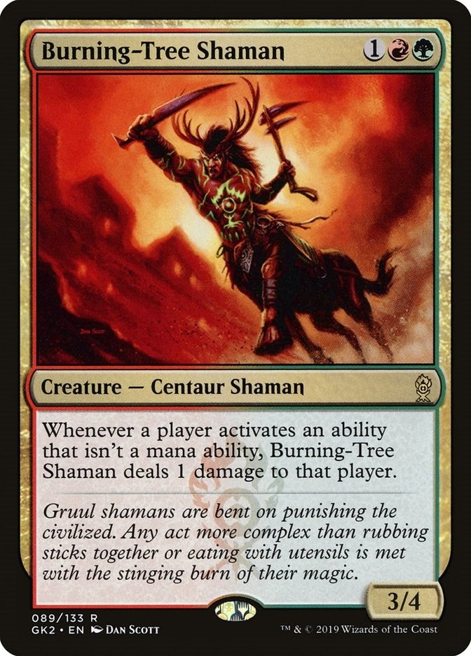 Image for Burning-Tree Shaman (89) [Ravnica Allegiance: Guild Kits] - Magic: The Gathering