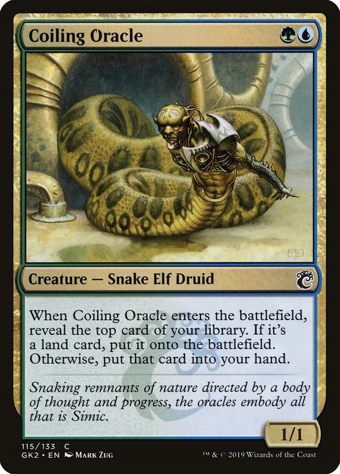 Image for Coiling Oracle (115) [Ravnica Allegiance: Guild Kits] - Magic: The Gathering
