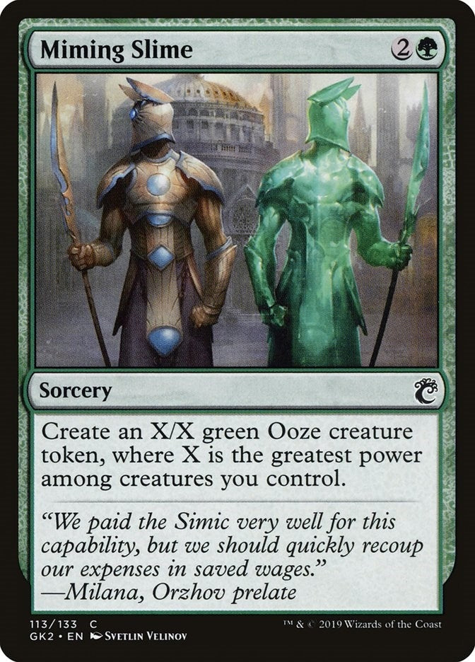 Image for Miming Slime (113) [Ravnica Allegiance: Guild Kits] - Magic: The Gathering