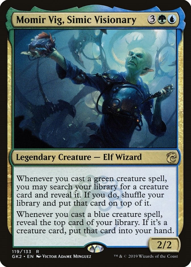 Image for Momir Vig, Simic Visionary (119) [Ravnica Allegiance: Guild Kits] - Magic: The Gathering