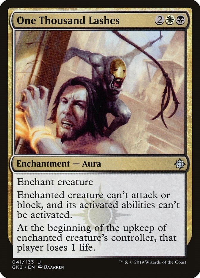 One Thousand Lashes (41) [Ravnica Allegiance: Guild Kits]