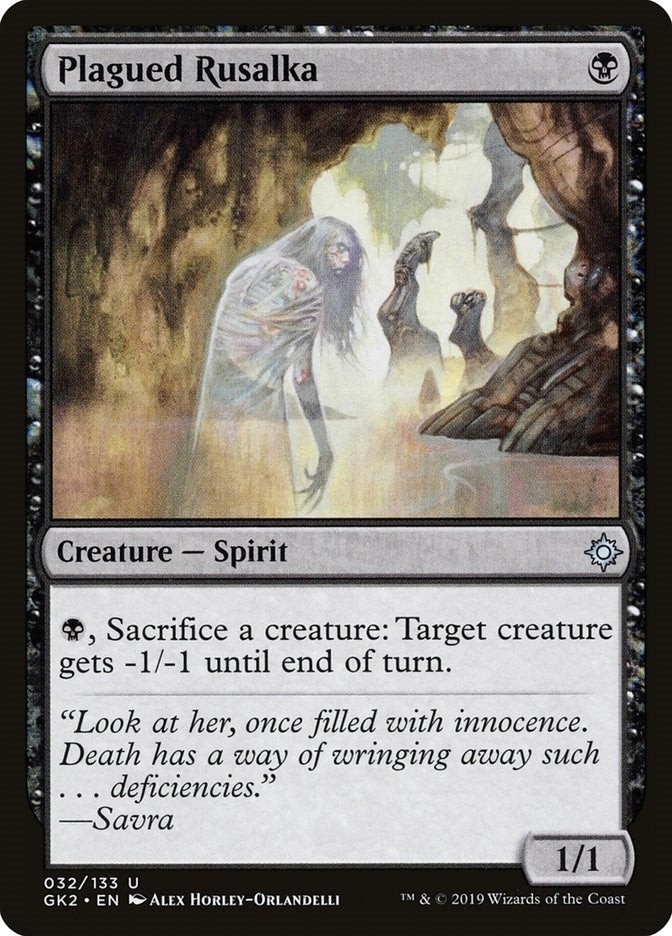 Image for Plagued Rusalka (32) [Ravnica Allegiance: Guild Kits] - Magic: The Gathering