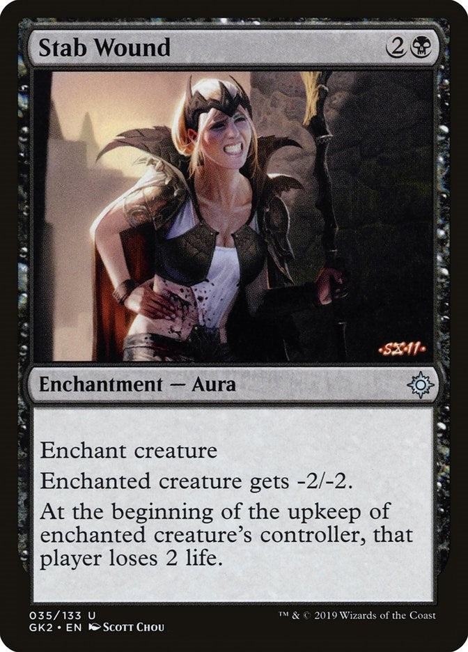 Image for Stab Wound (35) [Ravnica Allegiance: Guild Kits] - Magic: The Gathering