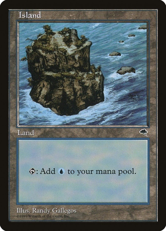 Image for Island (Rocky Path) (335) [Tempest] - Magic: The Gathering