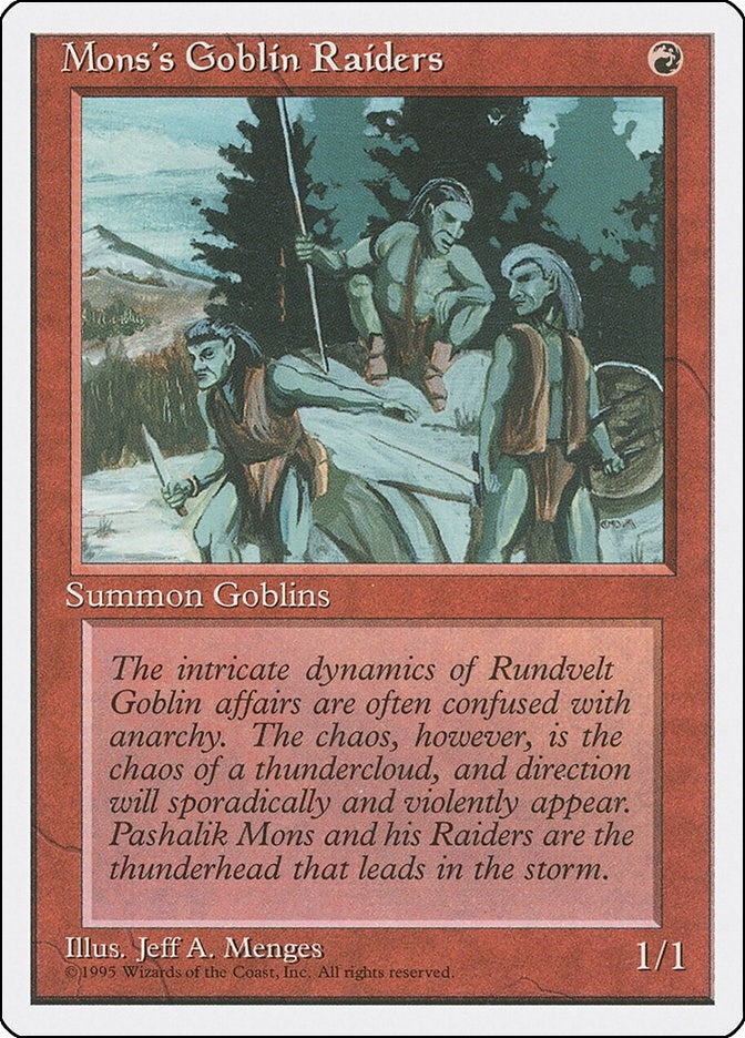 Image for Mons's Goblin Raiders [Fourth Edition] - Magic: The Gathering