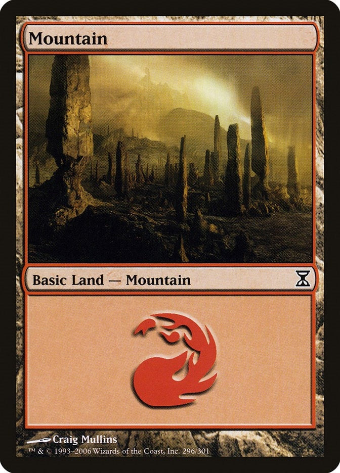 Image for Mountain (296) (296) [Time Spiral] - Magic: The Gathering