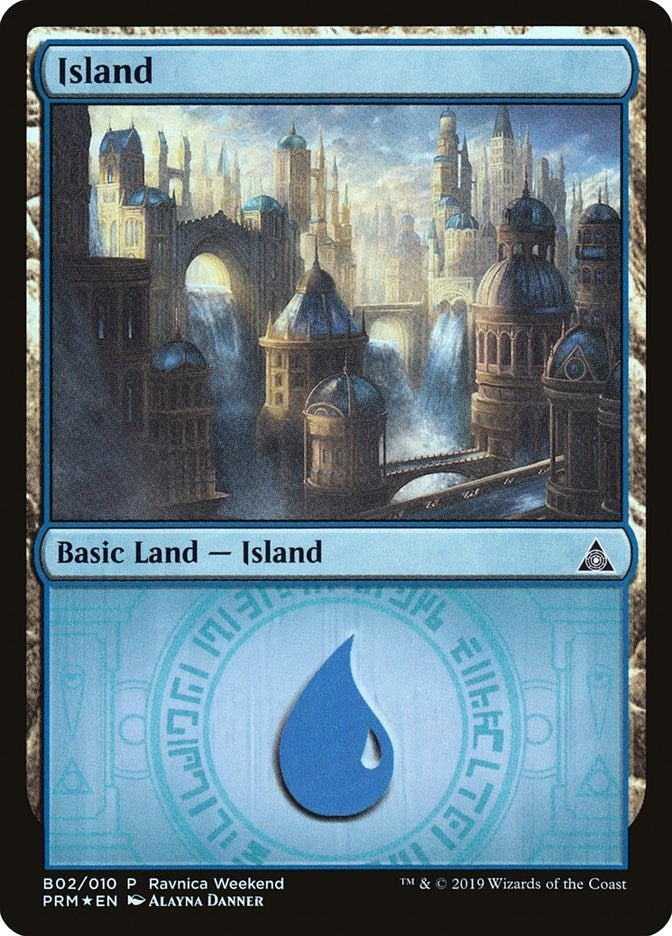 Image for Island - Azorius (B02) (2) [Launch Party & Release Event Promos] - Magic: The Gathering
