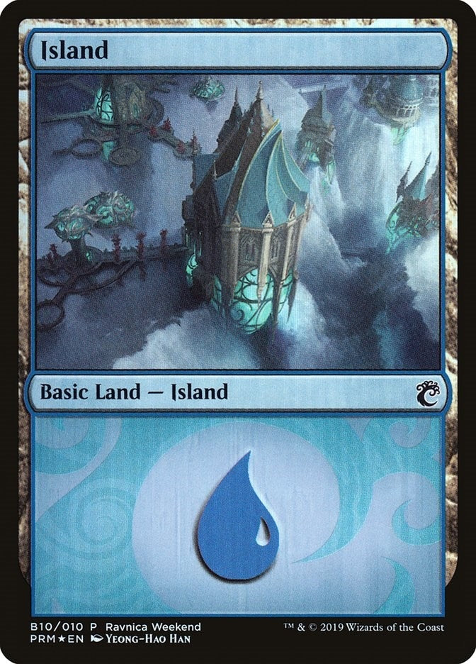 Image for Island - Simic (B10) (10) [Launch Party & Release Event Promos] - Magic: The Gathering