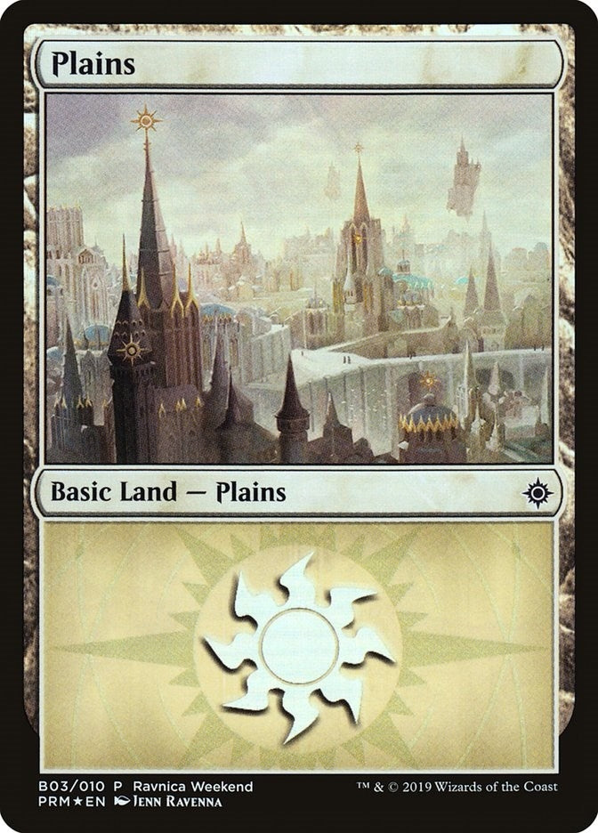 Image for Plains - Orzhov (B03) (3) [Launch Party & Release Event Promos] - Magic: The Gathering