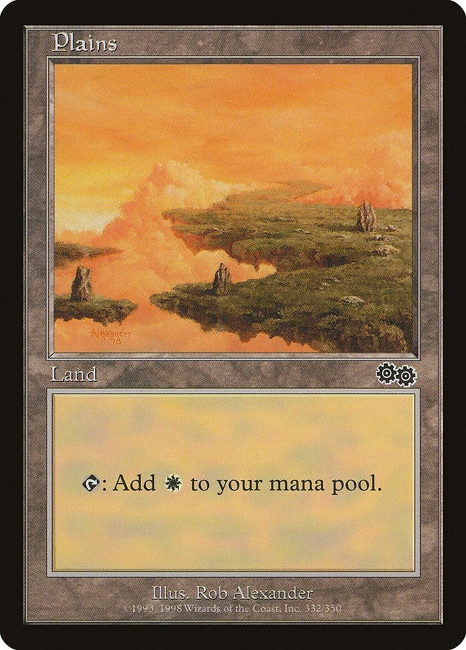 Image for Plains (332) (332) [Urza's Saga] - Magic: The Gathering