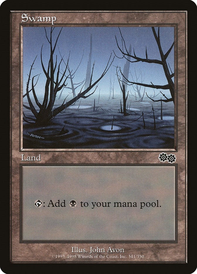 Image for Swamp (341) (341) [Urza's Saga] - Magic: The Gathering