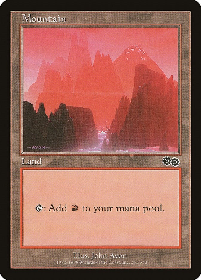 Image for Mountain (343) (343) [Urza's Saga] - Magic: The Gathering
