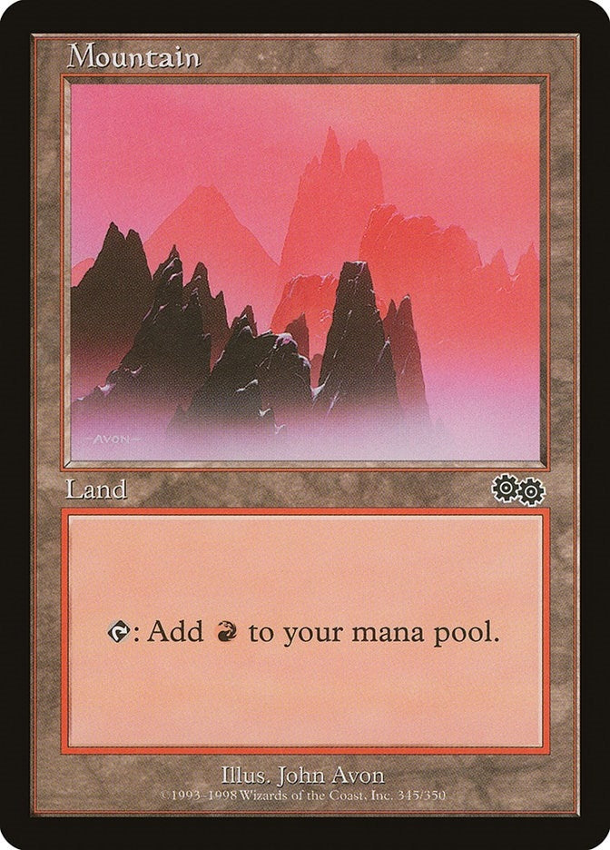 Image for Mountain (345) (345) [Urza's Saga] - Magic: The Gathering